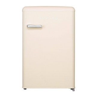 쿠잉전자 레트로 95L 스탠드형 1도어 김치냉장고 미니 소형 방문설치, REF-K100SC(방문설치), 크림(정품)