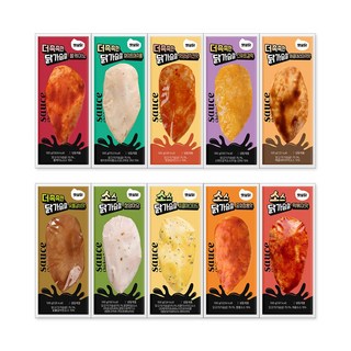 햇살닭 소스 통살 닭가슴살 맛보기 10종, 30개, 100g