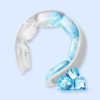 초강력 28도 이하 자연냉각 PCM 큐브 쿨링 넥밴드 실내 야외 스포츠 레저활동 넥쿨러