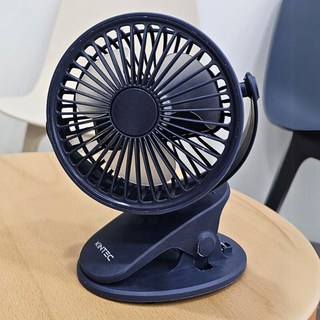 캠핑 무선선풍기 소형 미니 선풍기 클립 집게 휴대용 탁상용 캠핑용 책상, KTF-C424NB, 네이비