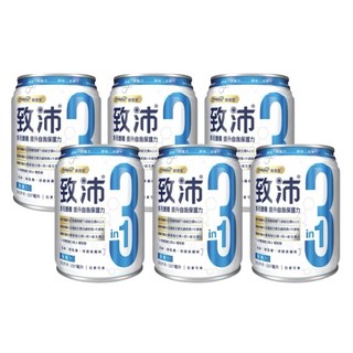 美強生 致沛 原味不甜 三合一 葡聚糖 優質蛋白 28種維生素 奶素可食, 6個, 237ml