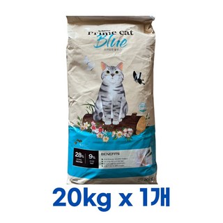 프라임캣 블루 20kgx3개 고양이사료 대용량 대포장 길냥이밥 길고양이 전연령, 1개, 20kg, 닭+채소