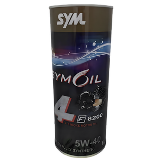 SYM 三陽 原廠 F8200 全合成機油 1公升 (5W-40/DRG/FNX/JETS專用), 1個, 4-Stroke Engines