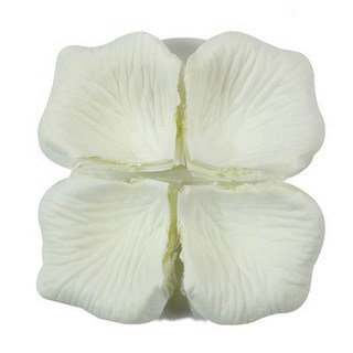 奶白仿真玫瑰花瓣 婚禮求婚派對佈置 拍照裝飾道具, 奶白, 1個