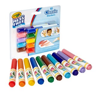 Crayola 神彩色筆 經典色 10色 兒童畫筆, 1個, 神彩色筆經典色10色