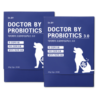 닥터바이 프로바이오틱스 강아지 영양제, 30회분, 장건강/유산균, 2개