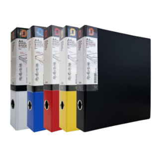 오렌지오피스 신소재 D링 바인더 5cm 3p, 블랙, 1개