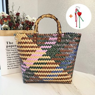 여성 라탄 가방 토트백 대용량 데일리 패션 캐쥬얼 바캉스 여행 가방