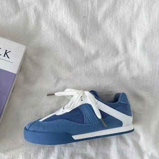 運動鞋子小衆潮流軟底休閒板鞋港風秋季設計復古女款休閒鞋子百搭