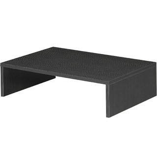 구스페리 데스크 우드 모니터 받침대 조립형, 블랙, 1개