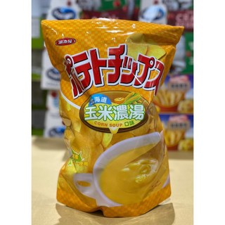 台中小蜜蜂美式賣場代購 湖池屋 北海道玉米濃湯口味洋芋片, 1個, 貨運宅配