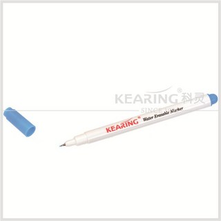 KEARING 水溶性細字標記筆，藍色，水消筆, 1個, 藍色