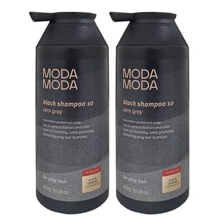 최신 3세대 모다모다 제로그레이 블랙샴푸 10, 2개, 300g