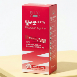 고함량 L 아르기닌 5000mg 시트룰린 오르니틴 항산화 에너지 부스터 액상스틱 필쏘굿, 1박스, 14회분