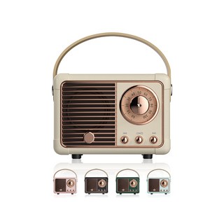 復古無線藍牙音箱 迷你便攜, 白, HM11