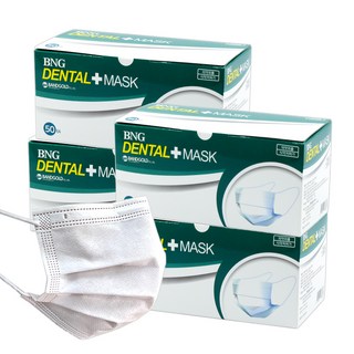 [케이솔루션] 국산 BNG 덴탈마스크 의약외품 (2024년 최신상품), 50개입, 4개, 화이트