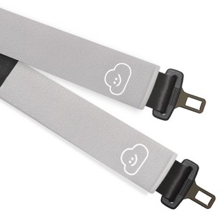 구름이 안전벨트 커버, 그레이, 2개