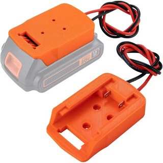 파워 휠 어댑터 BLACK + DECKER 18V 리튬 이온 배터리 전원 마운트 커넥터 DIY 어댑터 도크 거치대 14AWG (, 1개