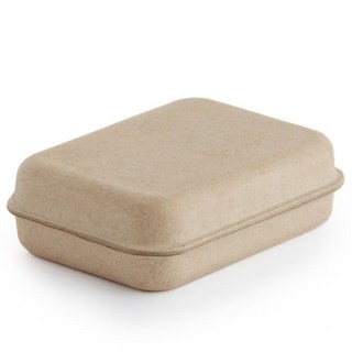 CHUNHE 原生木漿環保禮品包裝盒 簡約風格禮品盒 可分解材質禮物包裝 小物收納, 咖色, 1個