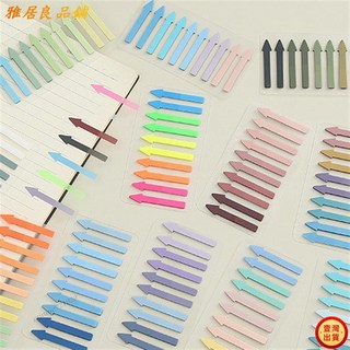 妙PET分類箭頭標記便利貼 半透明可書寫熒光彩色n次貼 辦公索引貼, 1個, 箭頭-2,均碼