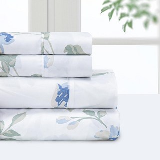 Pointehaven Bedding 트윈 엑스트라 침대 시트 세트 - 3피스 침구 100% 폴리에스터 극세사 매우 부드럽고 관리가 쉬운 리넨 통기성 딥 포켓 소프트 (트윈, 초원