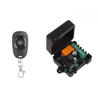 문짝 전자기 잠금용 리모컨 무선 스위치 DC 12V 24V 36V 433 MHz 1CH rf 릴레이 리시버 및 1CH 송신기, 02 1Remote 1 Receiver, 02 1 remote control