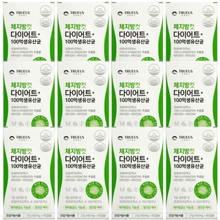 100억 다이어트 유산균 식약처 인증 17 체지방컷 트루어스 n 식약청 다이어트 보조제, 6개, 120정