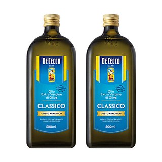 데체코 올리오 엑스트라 버진 디 올리바, 500ml, 2개