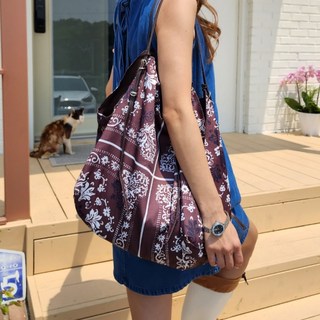 청담코코 페이즐리 에코백 숄더백 빅사이즈