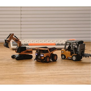 1:64 미니 합금 RC 지게차 덤프 트럭 포크레인 무선 조종