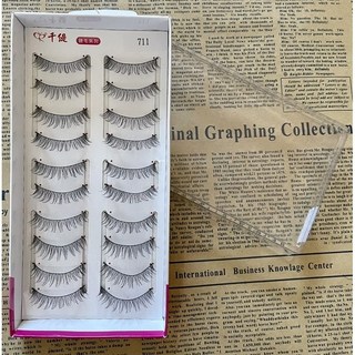 IU SHOP 千緹純手工假睫毛7系列，新娘秘書/新秘推薦，美容檢定適用，打造完美眼妝, 1個, 711