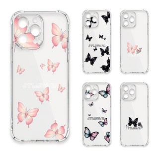 TRON iPhone 17e 手機殼，唯美花蝴蝶四角防摔軟殼