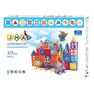 슈퍼제이맥 자석블럭 375pcs, 1개