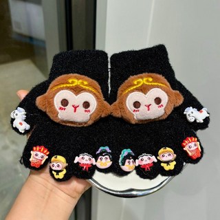 秋冬新款!兒童五指可愛冬季手套保暖秋冬分指女孩寶寶卡通仔派對手套超萌