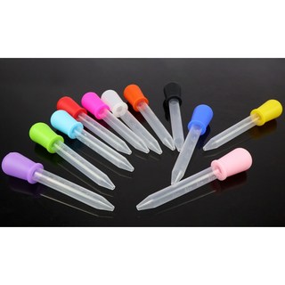銅板價幼教福利社 矽膠滴管(10色入) 彩繪用具 顏料 彩色滴管 科學遊戲 染色 滴畫, 1個, 一組