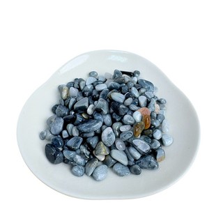 鷹眼石碎石 100g/裝 原石 水晶石 消磁水晶 淨化水晶 天然碎石 能量 造景石 天然水晶 聚寶盆 魚缸造景 開運, 鷹眼石