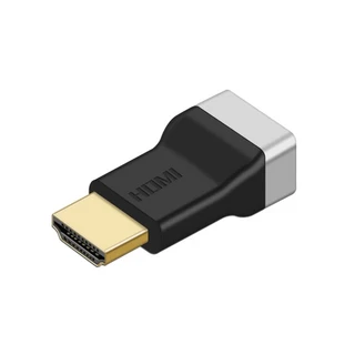 HDMI 轉接頭，90度 L型公對母/母對母/對接頭，支援4K 60Hz, 1個, H05 HDMI母轉HDMI公