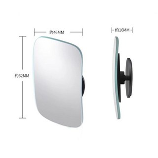 摩托車機車電動三輪車輔助廣角小圓鏡改裝通用凸面後視輔助反光鏡, 1個, 升級版//方形后視鏡-2個裝