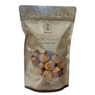周周生活 花生一口酥 手工製作 減糖配方 台灣名產 傳統茶點 點心餅乾, 1個, 1包290g