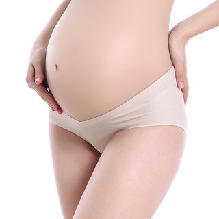 孕婦低腰內褲 舒適透氣無痕孕期內褲 V型托腹孕婦內褲