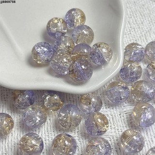 手工串珠 10mm新中式玉碎珠手工diy手鏈手串項鏈琉璃散珠飾品材料漸變雙色