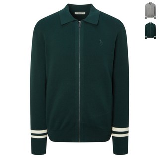 헤지스 맨 이중직 소매 블럭 면 트러커 집업 95~115 size 남성 의류 긴팔 카라 카디건