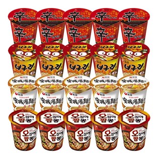 신라면5+너구리5+안성탕면5+오징어짬뽕5 소컵, 1개