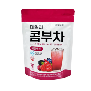 Danongwon 乳酸菌康普茶，口感清爽，健康碳酸，低糖低卡，適合上班隨身攜帶, 5g, 20包, 1袋