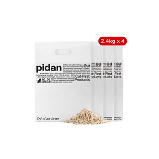 pidan貓砂 純豆腐 豆腐貓砂 2.4kg 100% 豆腐砂 2mm 1.5mm 混合砂 皮蛋貓砂 貓咪用品, 1個, 4包組, 6L, 豆奶香