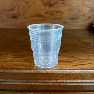 八方來財 一次性水杯 馬年 航空杯 硬杯 塑膠加厚耐熱透明杯 PP材質, 150臺階杯-PP材質25個一包, 1個
