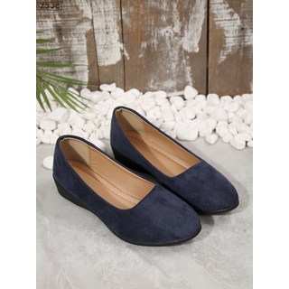 Z3JC 大碼休閒平底豆豆鞋秋季新款尖頭軟底外穿淺口單鞋女