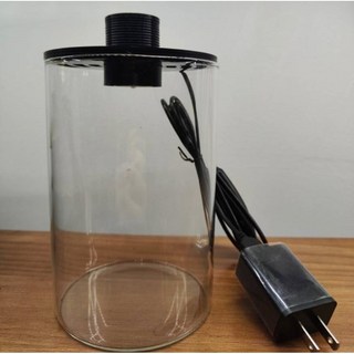 苔鑽 苔蘚生態瓶 植物燈 含通風口 微景觀生態瓶 雨林 悶養專家 新手生態瓶 青苔, 圓柱型（圓徑10cm*高度13cm)