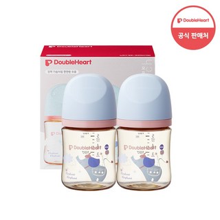 더블하트 PPSU 젖병 트윈팩(2입) 베이직 모먼트 디어프렌즈, 2개, 160ml