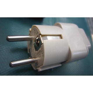 法/德/韓 崁入式雙圓腳轉接插頭 WA-9, 1個